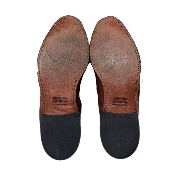 Johnston & Murphy Shoes Mens 12 Brown Leather Oxford Career Event Dandy Academia main image 5